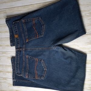 Aura Women's Western Bootcut Blue Jeans Size 8 Short WUT74TD